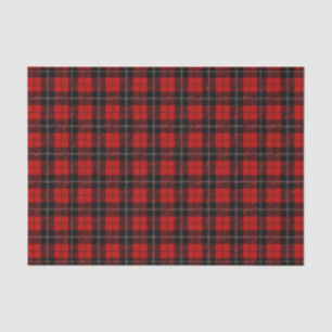 Red Buffalo Kariert (Design 3 Red Series) Seidenpapier