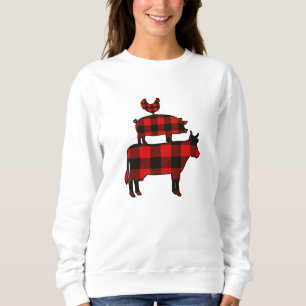 Red Buffalo Kariert Farm Sweatshirt