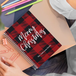 Red Buffalo Kariert & Frohe Weihnachten |Persönlic Notizblock
