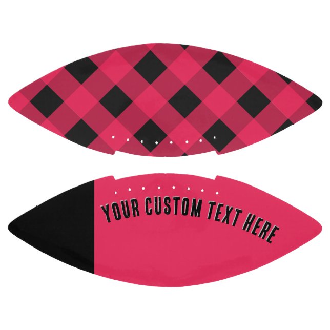 Red Buffalo Kariert Rustic Karo Pattern Football (Paneele)