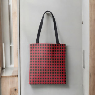 Red Buffalo Kariert Tote Bag für gemütlichen Winte