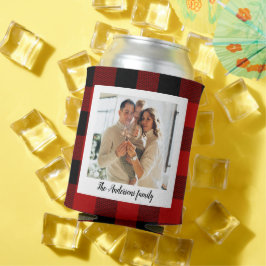 Red Buffalo Kariert- und Persönlichkeitsname und F Dosenkühler