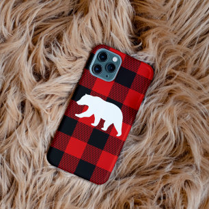 Red Buffalo Kariert & White Bear iPhone 11Pro Max Hülle