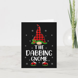 Red Buffalo Kariert zum Dabbing Gnome Chris Karte