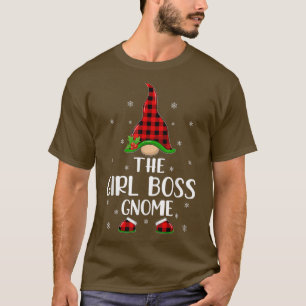 Red Buffalo Kariert zum Girl Boss Gnome Chr T-Shirt