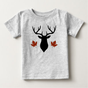 Red Buffalo Karierte Hirschbuckmapselleaf Baby T-shirt