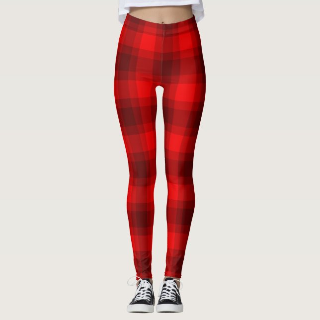 Red Buffalo Kariertes Muster Leggings (Vorderseite)