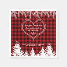 Red Buffalo Muster Bibel Verse Weihnachtsfest Pine