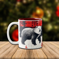 Red Buffalo Plaid Polar Bear