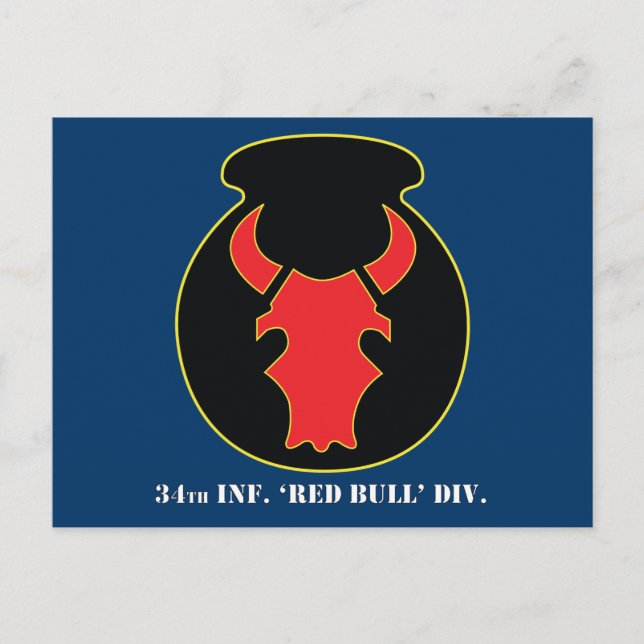 Red Bull CSIB-Look Emblem Postkarte (Vorderseite)