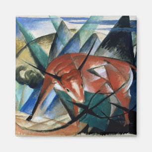 Red Bull (Gouache auf Papier) Magnet