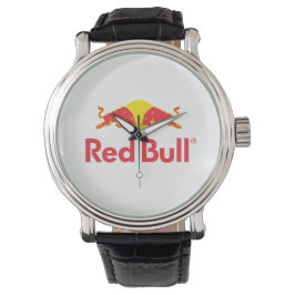 Red Bull Logo Button Armbanduhr
