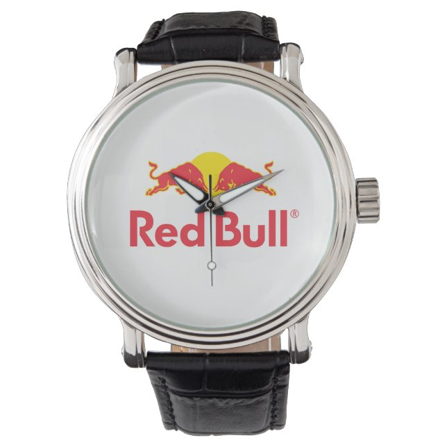Red Bull Logo Button Armbanduhr (Vorderseite)
