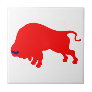 Red Bull Small (4,25" x 4,25") Keramik Foto Tile Fliese