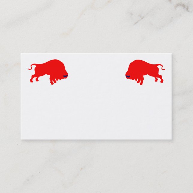 Red Bulls Business Cards Visitenkarte (Vorderseite)