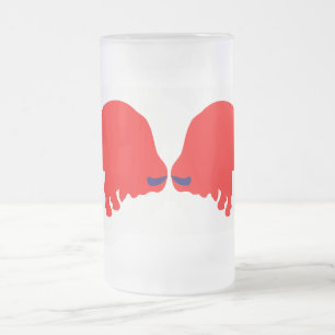 Red Bulls Mattiert 16 oz Mattiert Glass Tasse