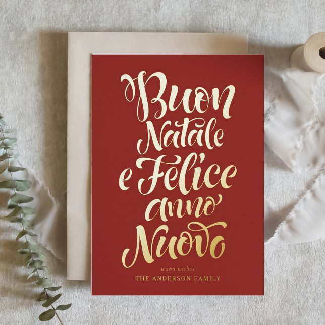 Red Buon Natale e Felice Anno Nuovo Script (Von Creator hochgeladen)