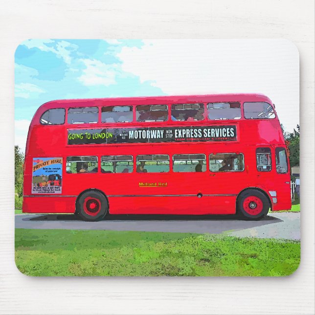 RED BUS MOUSEPAD (Vorne)
