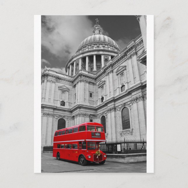 Red Bus und St Pauls Uni (mehrere Bilder ausgewähl Postkarte (Vorderseite)