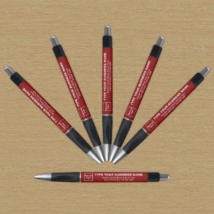 Red Business Brand on Pen Kugelschreiber