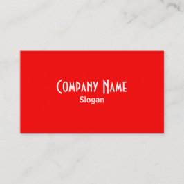 Red Business Card Visitenkarte