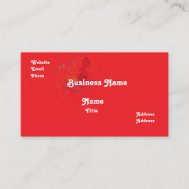 Red Business Card Visitenkarte
