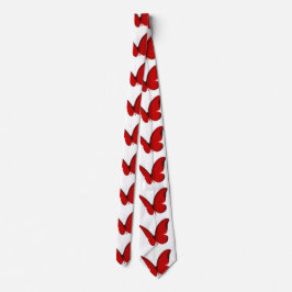 Red Butterflies Neck Tie Krawatte