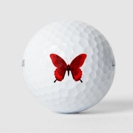 Red Butterfly Golf Balls Golfball