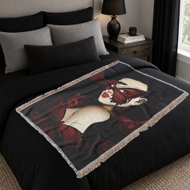 Red Butterfly Masquerade Decke (Von Creator hochgeladen)