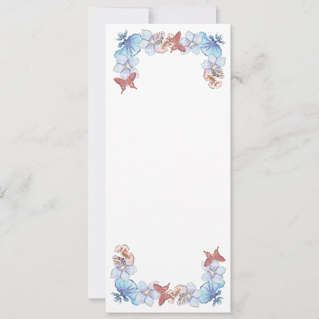 Red Butterfly Orchid Matte 4" x 9,25" (Vorderseite)