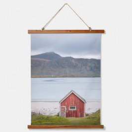 Red Cabin Ramberg Lofoten Wandteppich Mit Holzrahmen