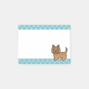 Red Cairn Terrier Niedlich Cartoon Dog Illustratio Post-it Klebezettel