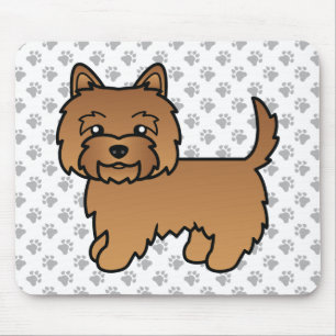 Red Cairn Terrier Niedlich Cartoon Dog Mousepad