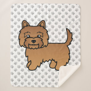 Red Cairn Terrier Niedlich Cartoon Dog Sherpadecke