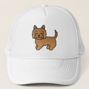 Red Cairn Terrier Niedlich Cartoon Dog Truckerkappe