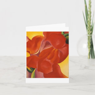 Red Calla von Georgia O'Keeffe, Karte