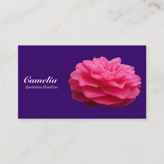 Red Camelia - Deep Lila 330066 Visitenkarte (Vorderseite)