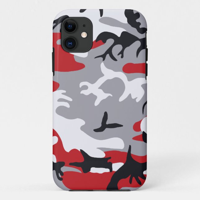 Red Camouflage Barely There™ iPhone 5 Fall Case-Mate iPhone Hülle (Rückseite)