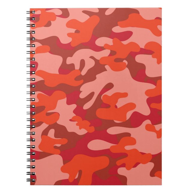 Red Camouflage Notizblock (Vorderseite)