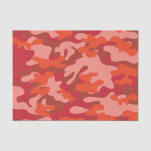 Red Camouflage Seidenpapier