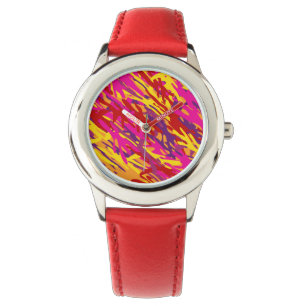 Red Camouflage Watch Armbanduhr