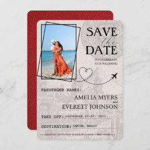 Red Cancun Pass Save the Date