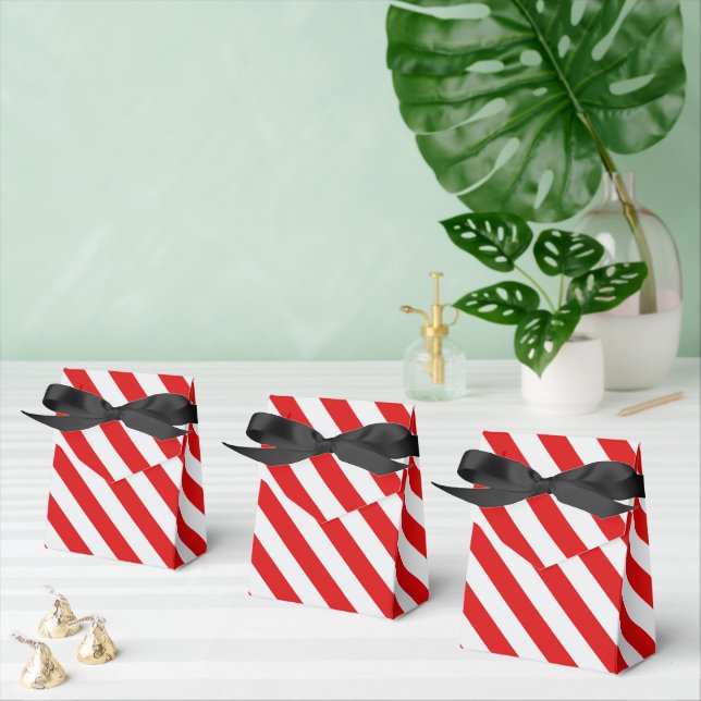 Red Candy Stripe Geschenkschachtel (Zahlreiche)