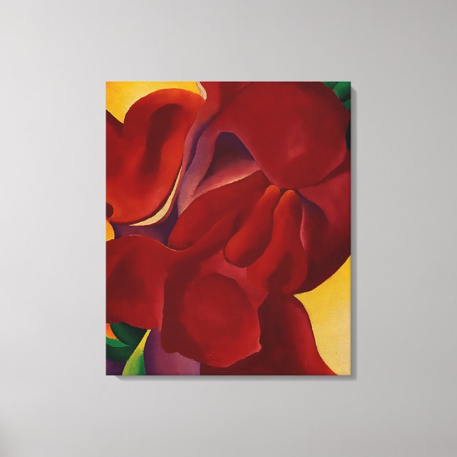 Red Canna 1923 Georgia O'Keeffe Ölgemälde Print Leinwanddruck (Vorderseite)