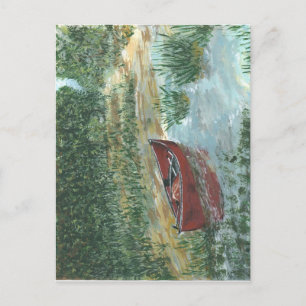 Red Canoe Postkarte