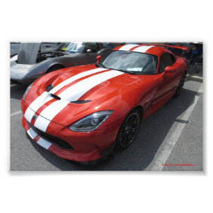 Red Car Fotodruck