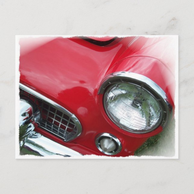 Red Car Postkarte (Vorderseite)