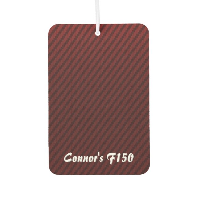 Red Carbon Fiber Style Autolufterfrischer (Vorderseite)