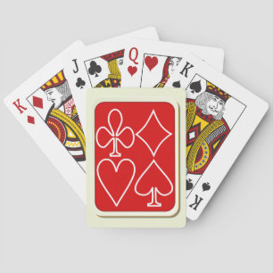 Red Card Anzugs Poker Cards Spielkarten