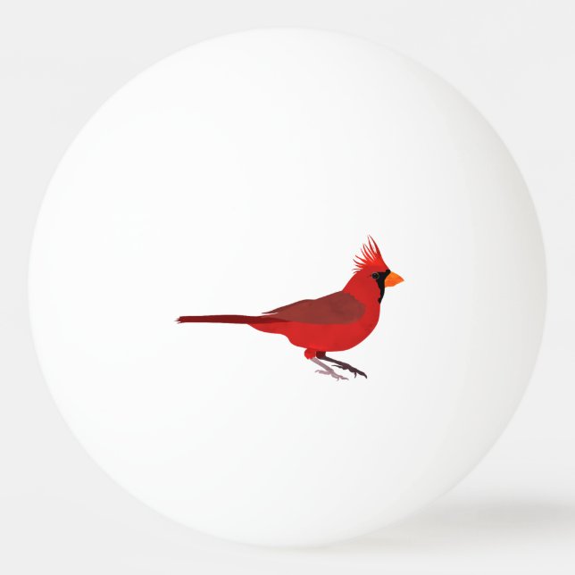 Red Cardinal Tischtennisball (Vorderseite)